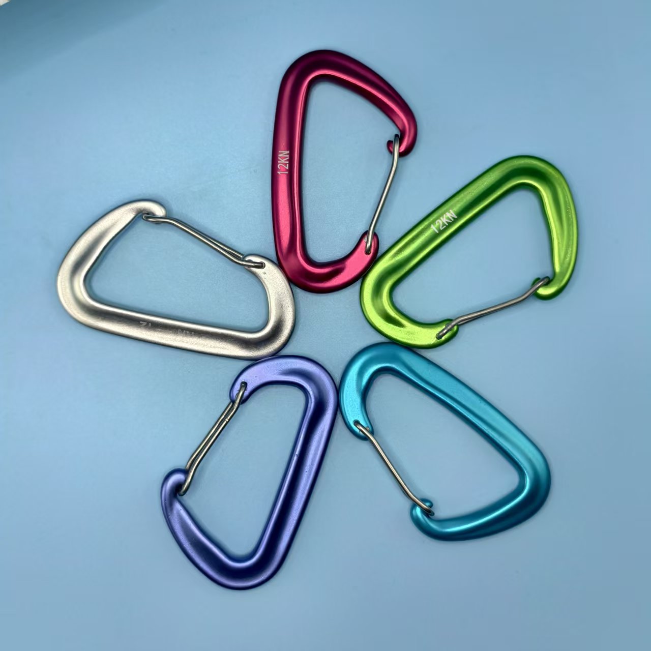 Carabiners Aluminum 12Kn Heavy Duty - 6PCS 12kN Aluminum D Ring Carabiners