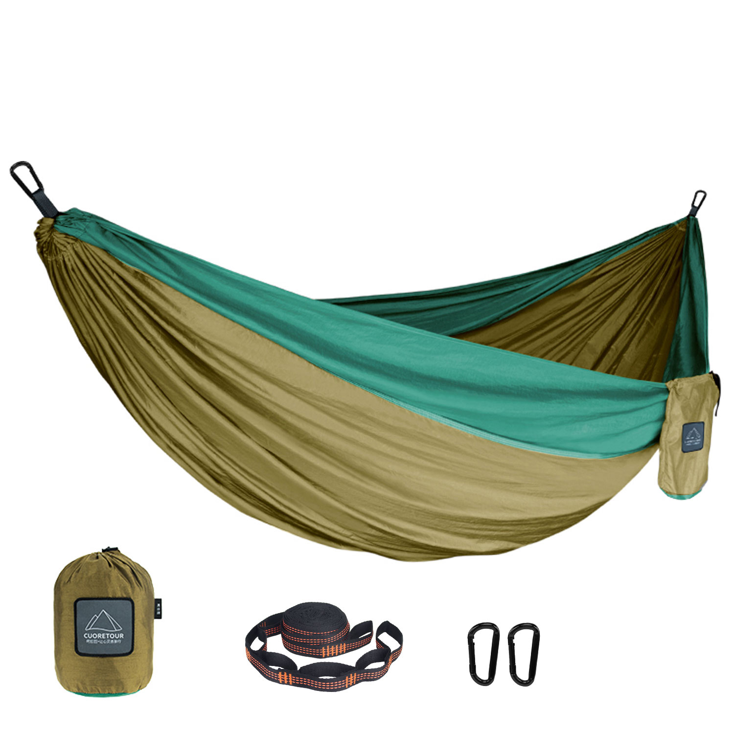 Double Hammock Portable Parachute Nylon - Portable Nylon Parachute Fabric Single and