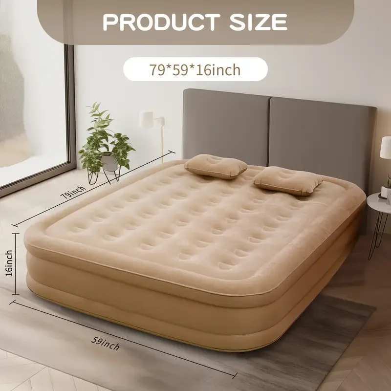 Camping Air Mattress Built In Pump - Interior Air Mattress Glamping Mats PVC