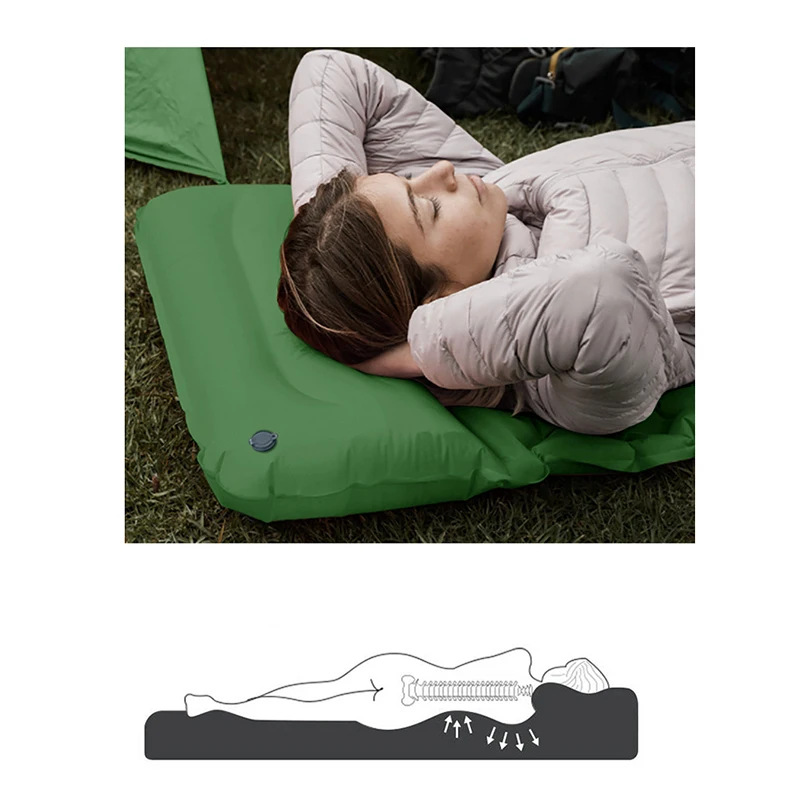 Inflatable Camping Mat Air Mat - đánh giá và giá Inflatable Camping Sleeping Pad Pillow