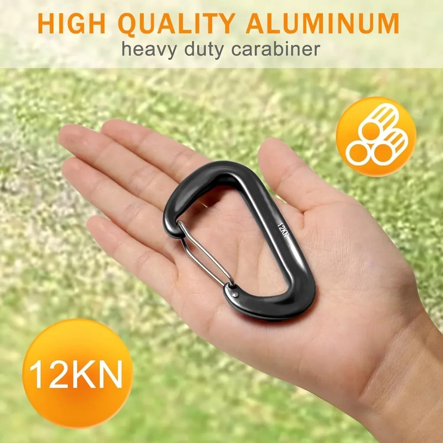 12kN Heavy Duty Aluminum Carab - đánh giá và giá Carabiners Aluminum 12Kn Heavy Duty
