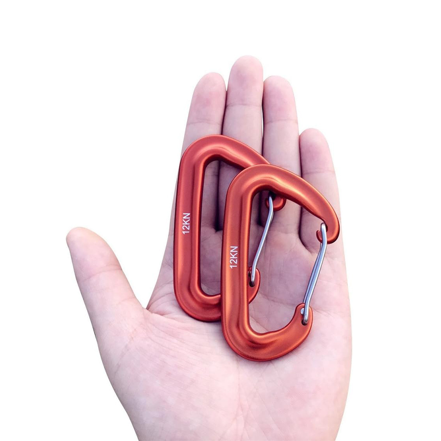 2/5Pcs D-Shaped Carabiner,12KN - đánh giá và giá Carabiners Aluminum 12Kn Heavy Duty