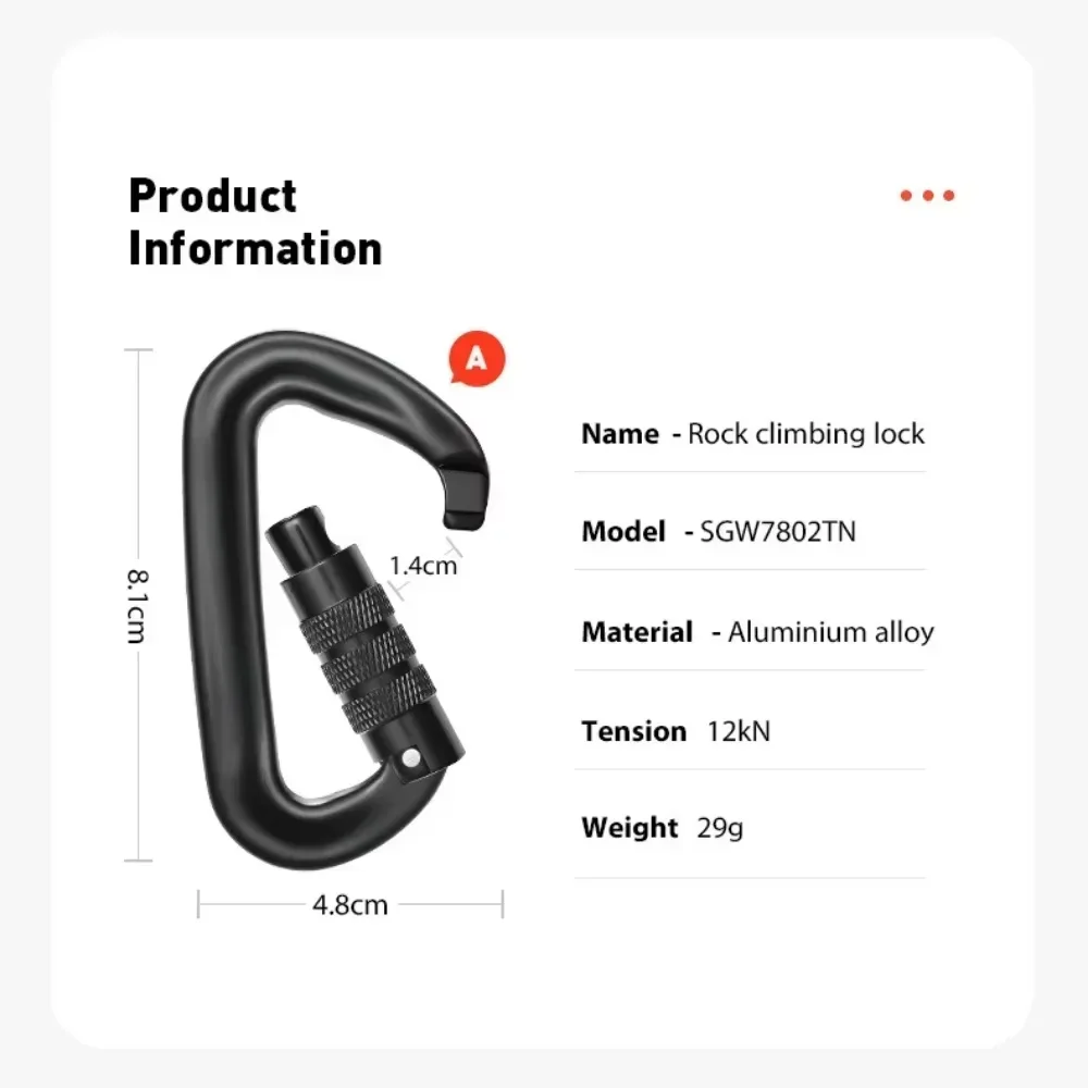 12kN D-Shaped Aluminum Alloy C - đánh giá và giá Carabiners Aluminum 12Kn Heavy Duty