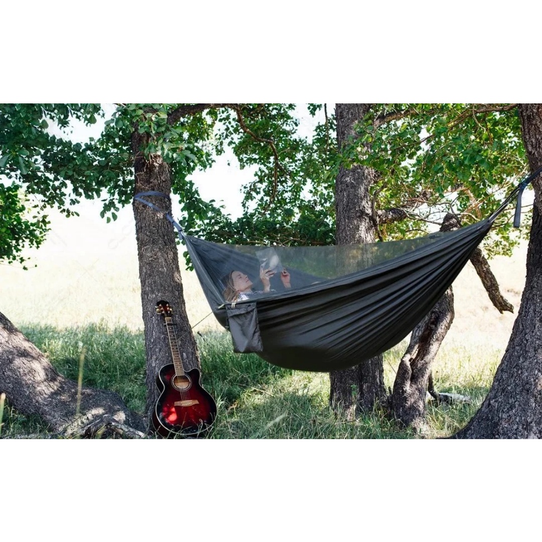 Double Hammock with Mosquito N - đánh giá và giá Double Hammock Portable Parachute Nylon