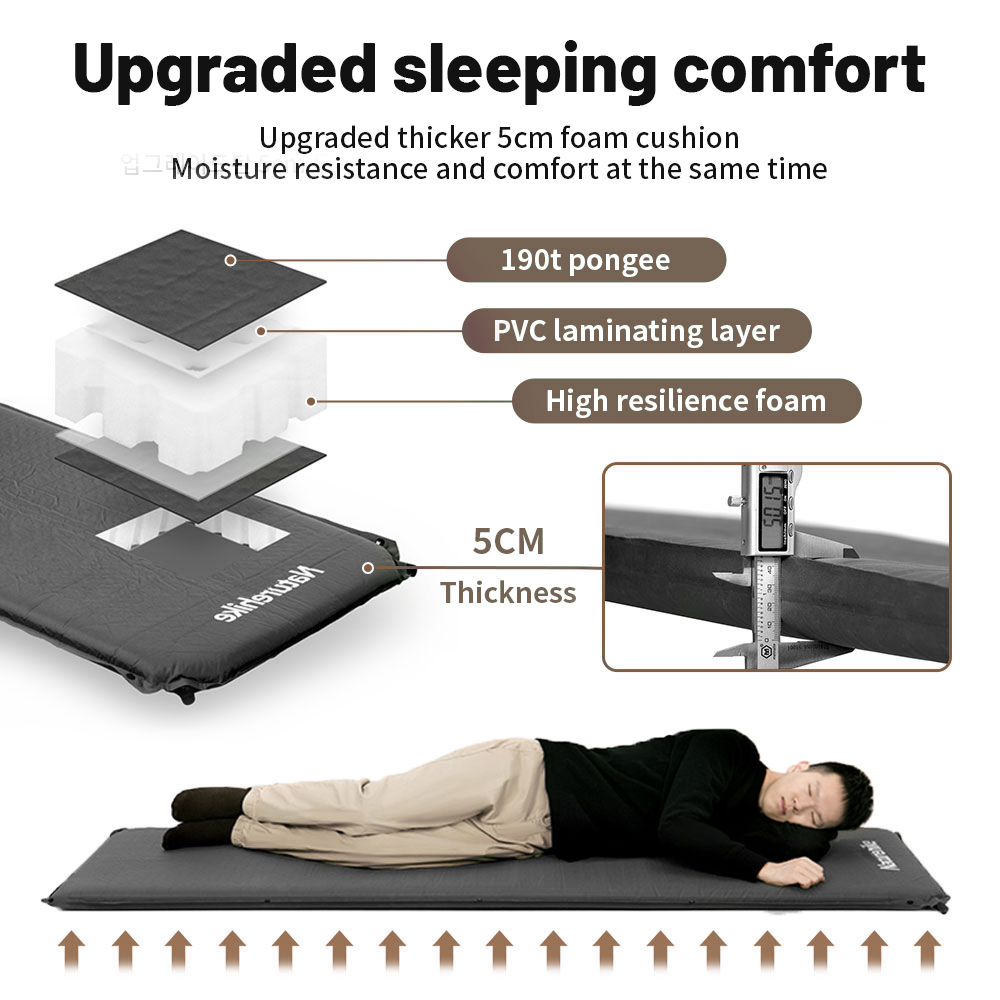 Naturehike Self-inflating Matt - đánh giá và giá Camping Air Mattress Built In Pump