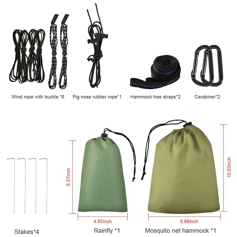 RMWIN-Camping Hammock With Rai - đánh giá và giá Camping Hammock With Mosquito Net Rainfly