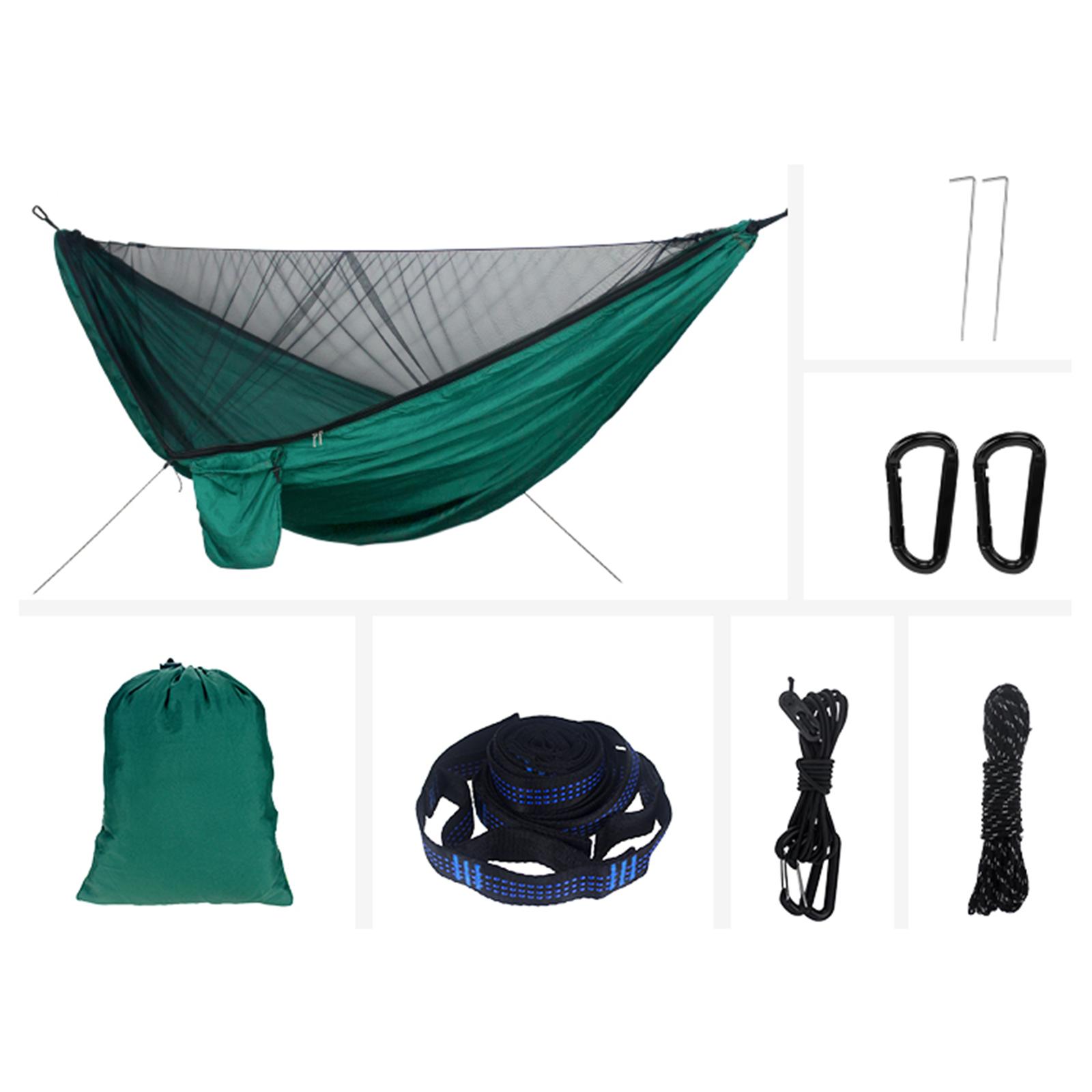 Double Camping Hammock with Mo - đánh giá và giá Double Hammock Portable Parachute Nylon