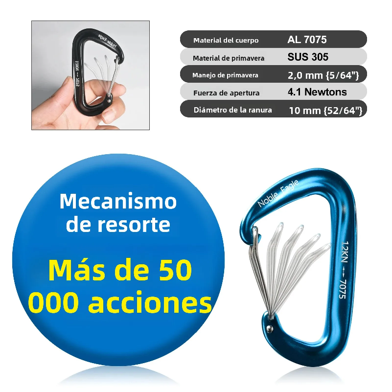 6Pcs 12kn Carabiner Set D Ring - đánh giá và giá Carabiners Aluminum 12Kn Heavy Duty