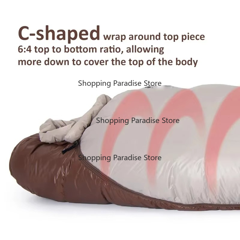 Eiderdown Sleeping Bag Mummy D - đánh giá và giá Sleeping Bag 4 Season Down Winter