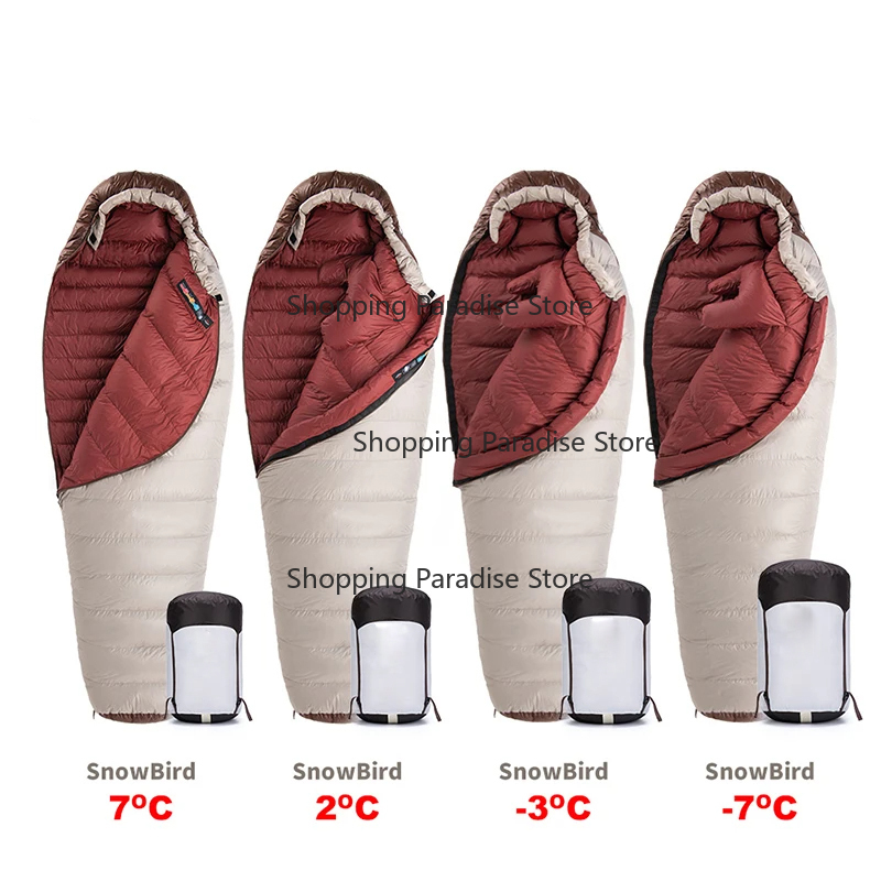 Eiderdown Sleeping Bag Mummy D - đánh giá và giá Sleeping Bag 4 Season Down Winter