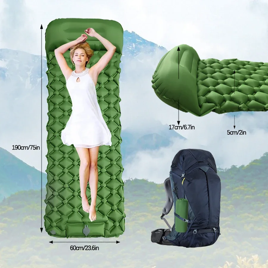 Ultralight Outdoor Camping Inf - đánh giá và giá Camping Air Mattress Built In Pump