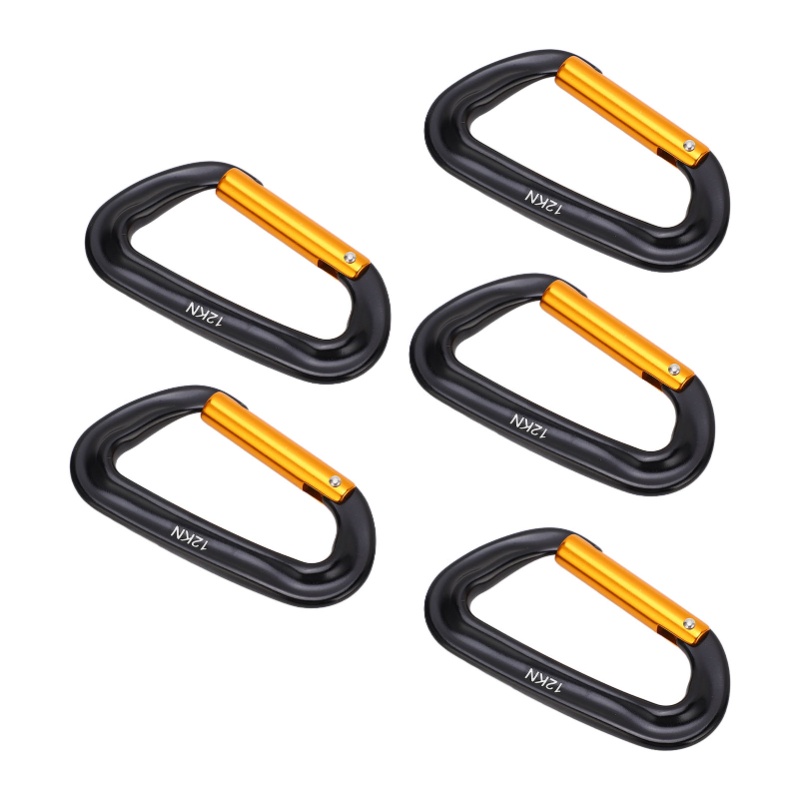 5Pcs Aluminum Alloy Climbing C - đánh giá và giá Carabiners Aluminum 12Kn Heavy Duty