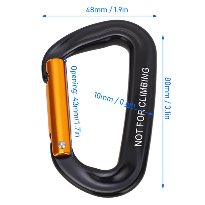 5Pcs Aluminum Alloy Climbing C - đánh giá và giá Carabiners Aluminum 12Kn Heavy Duty