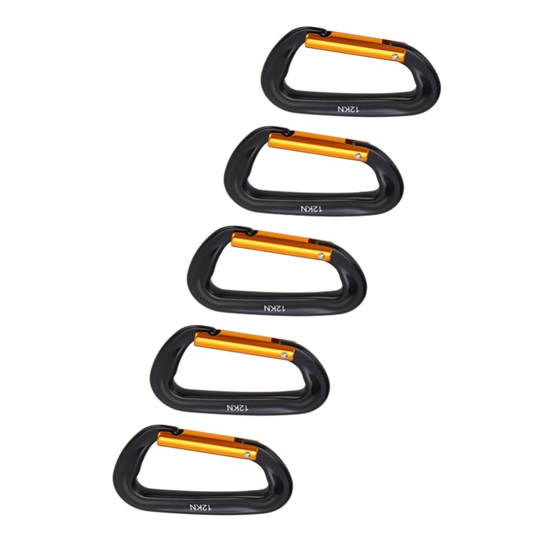 5Pcs Aluminum Alloy Climbing C - đánh giá và giá Carabiners Aluminum 12Kn Heavy Duty