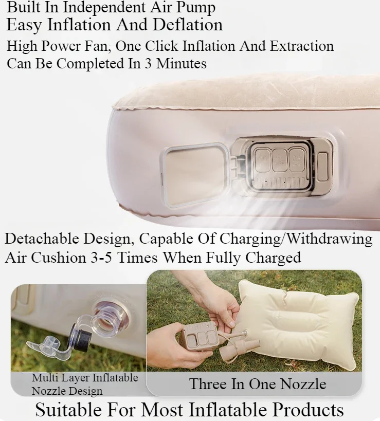 MOUNTAINHIKER Interior Inflata - đánh giá và giá Camping Air Mattress Built In Pump