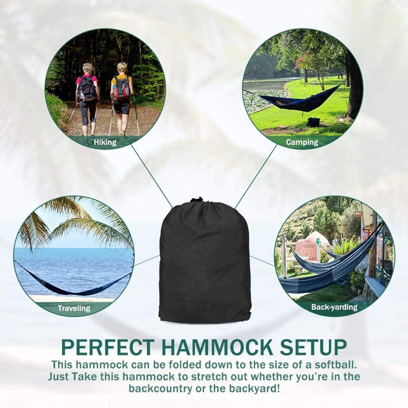 270x140cm Portable Hammocks Ny - đánh giá và giá Double Hammock Portable Parachute Nylon