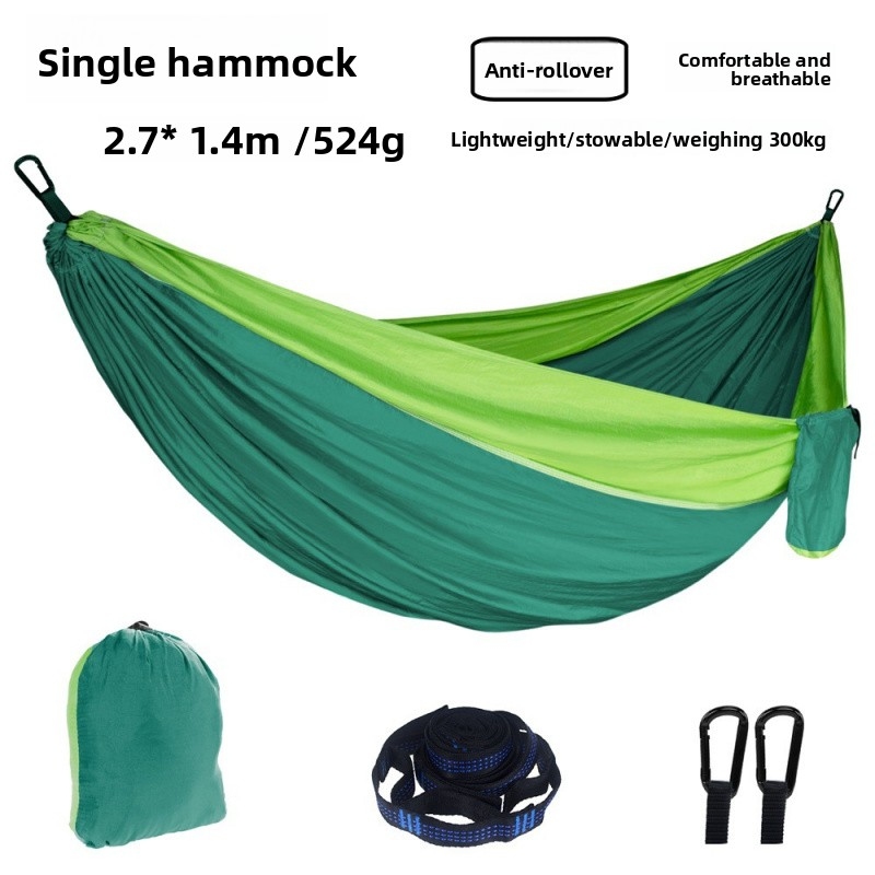 Portable Camping Hammock 270*1 - đánh giá và giá Double Hammock Portable Parachute Nylon