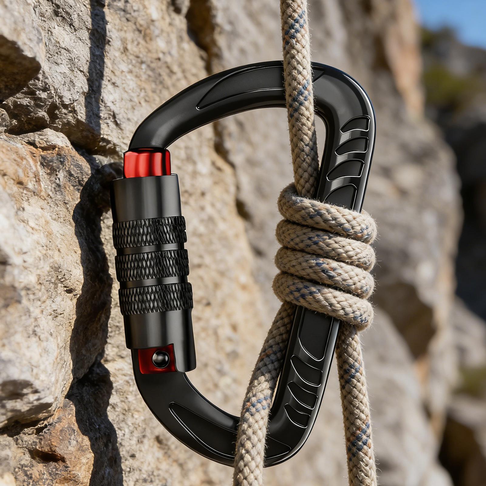 Carabiner Clip 12KN Load-Beari - đánh giá và giá Carabiners Aluminum 12Kn Heavy Duty