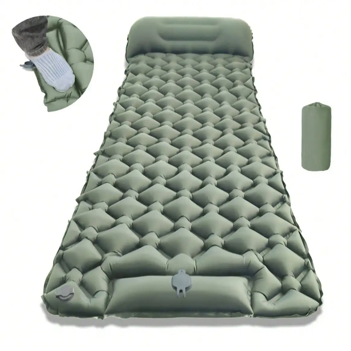 Ultra-Lightweight Inflatable C - đánh giá và giá Camping Air Mattress Built In Pump