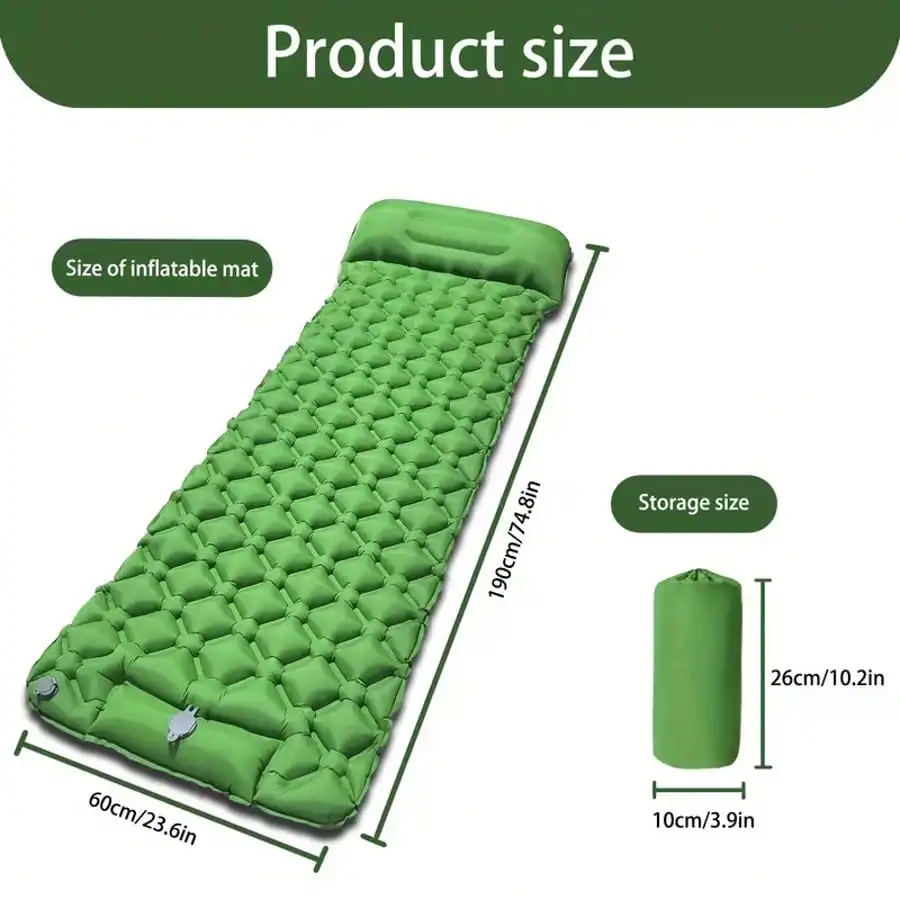 Ultra-Lightweight Inflatable C - đánh giá và giá Camping Air Mattress Built In Pump