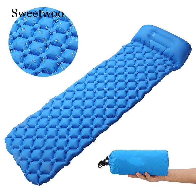 Cắm Trại Ngủ Miếng Lót Siêu Nh - đánh giá và giá Inflatable Camping Sleeping Pad Pillow