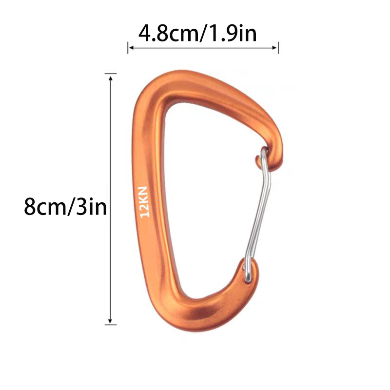 MuqiNush 5Pcs 12KN D‑Shape Cli - đánh giá và giá Carabiners Aluminum 12Kn Heavy Duty