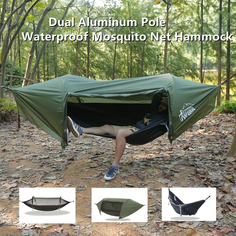 3-in-1 Tunnel Mosquito Net Ham - đánh giá và giá Camping Hammock With Mosquito Net Rainfly