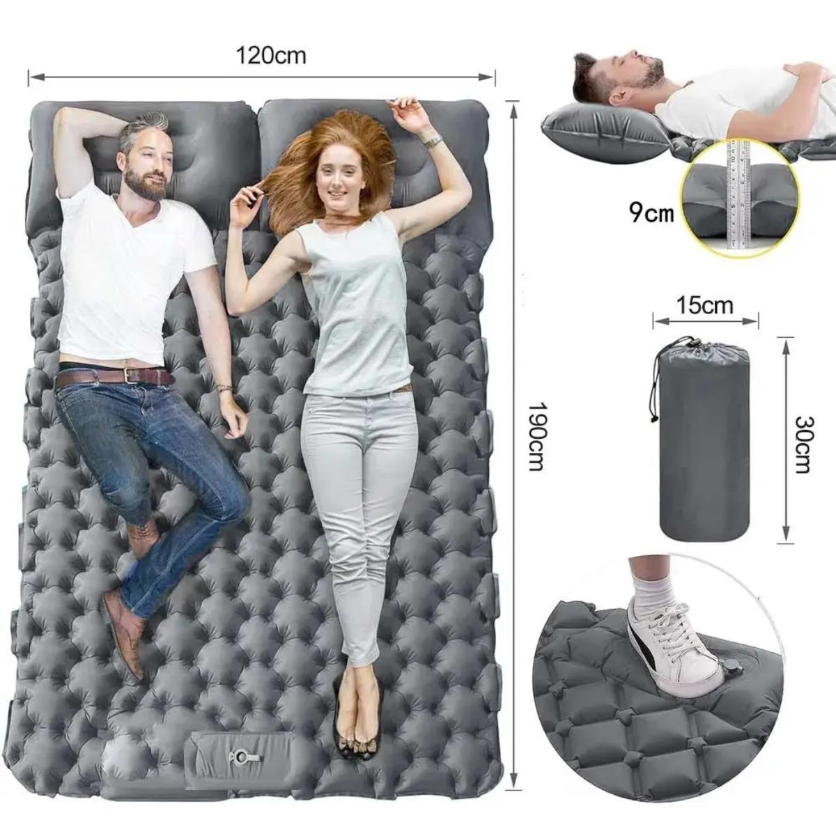 Single & Double Inflatable Air - đánh giá và giá Inflatable Camping Sleeping Pad Pillow
