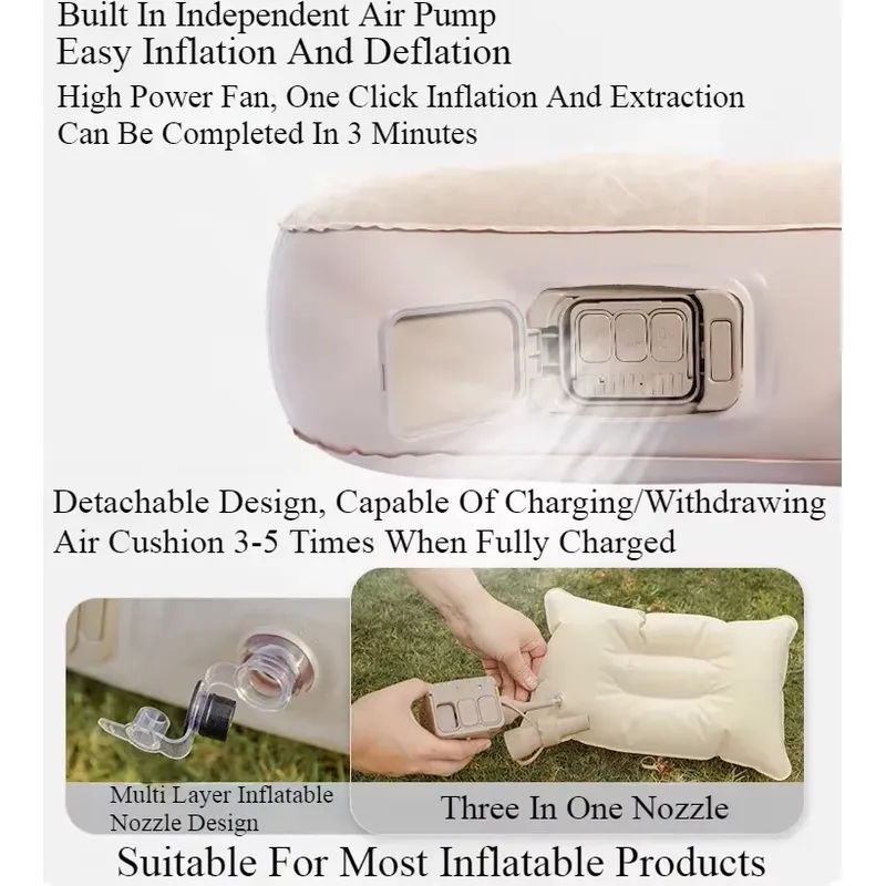 Inflatable Air Mattress Built- - đánh giá và giá Camping Air Mattress Built In Pump