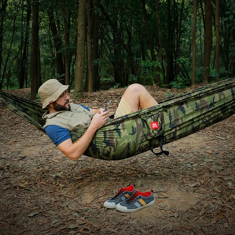 Portable Nylon Camping Hammock - đánh giá và giá Double Hammock Portable Parachute Nylon