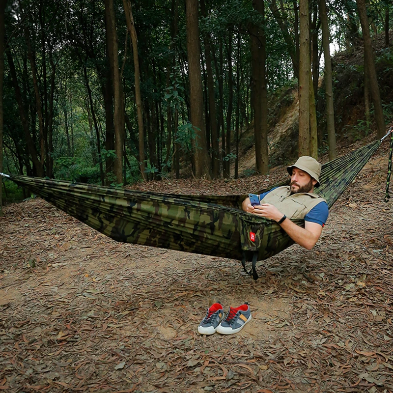 Portable Nylon Camping Hammock - đánh giá và giá Double Hammock Portable Parachute Nylon