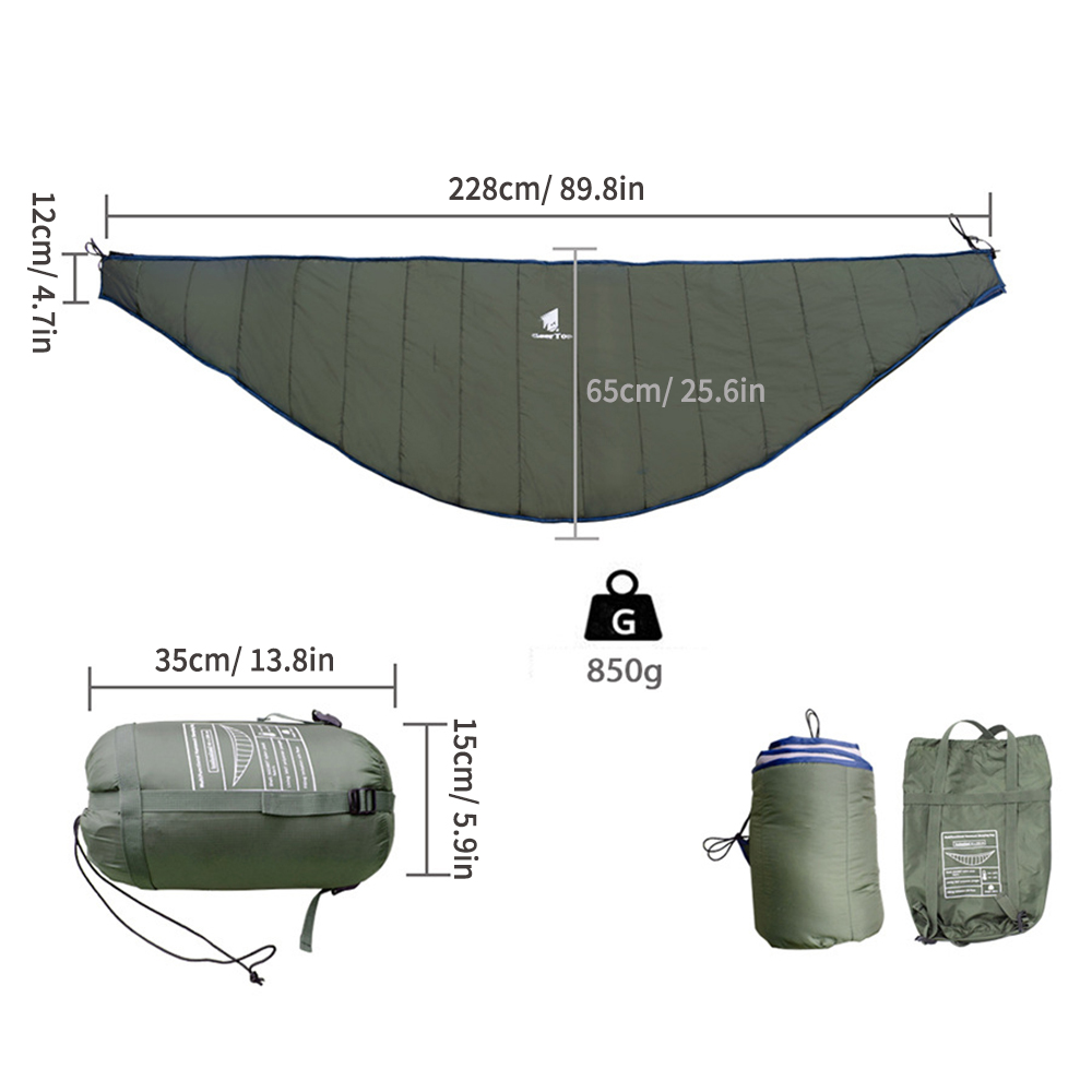 Portable Hammock Underquilt Wi - đánh giá và giá Underquilt For Camping Hammock Cold Weather