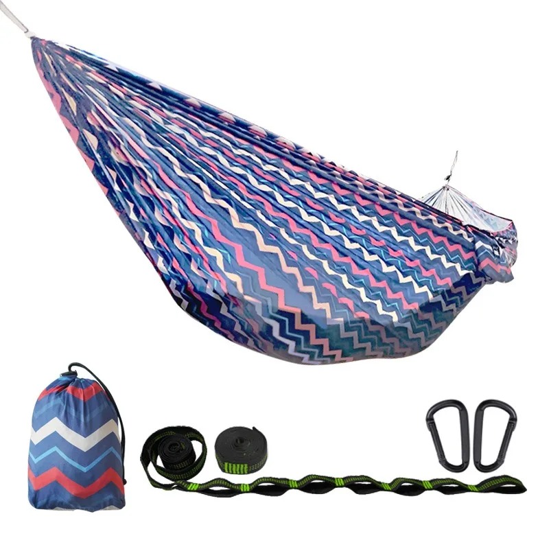Patterned Parachute Camping Ha - đánh giá và giá Double Hammock Portable Parachute Nylon