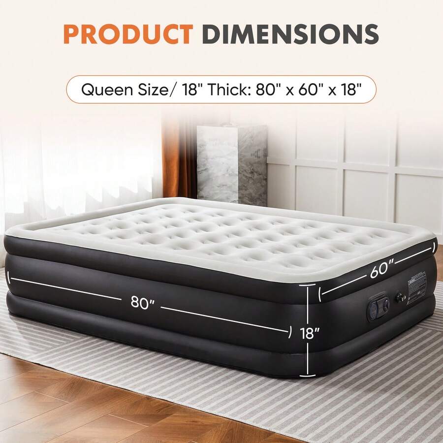 Air Mattress, Portable Low Noi - đánh giá và giá Camping Air Mattress Built In Pump