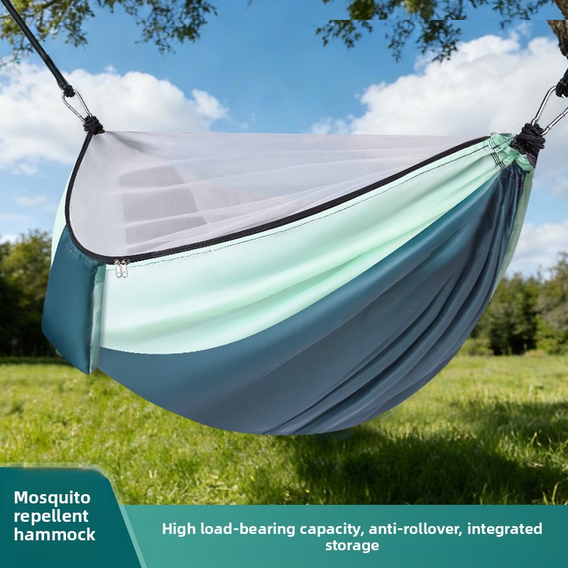 Portable Double-color Outdoor  - đánh giá và giá Double Hammock Portable Parachute Nylon