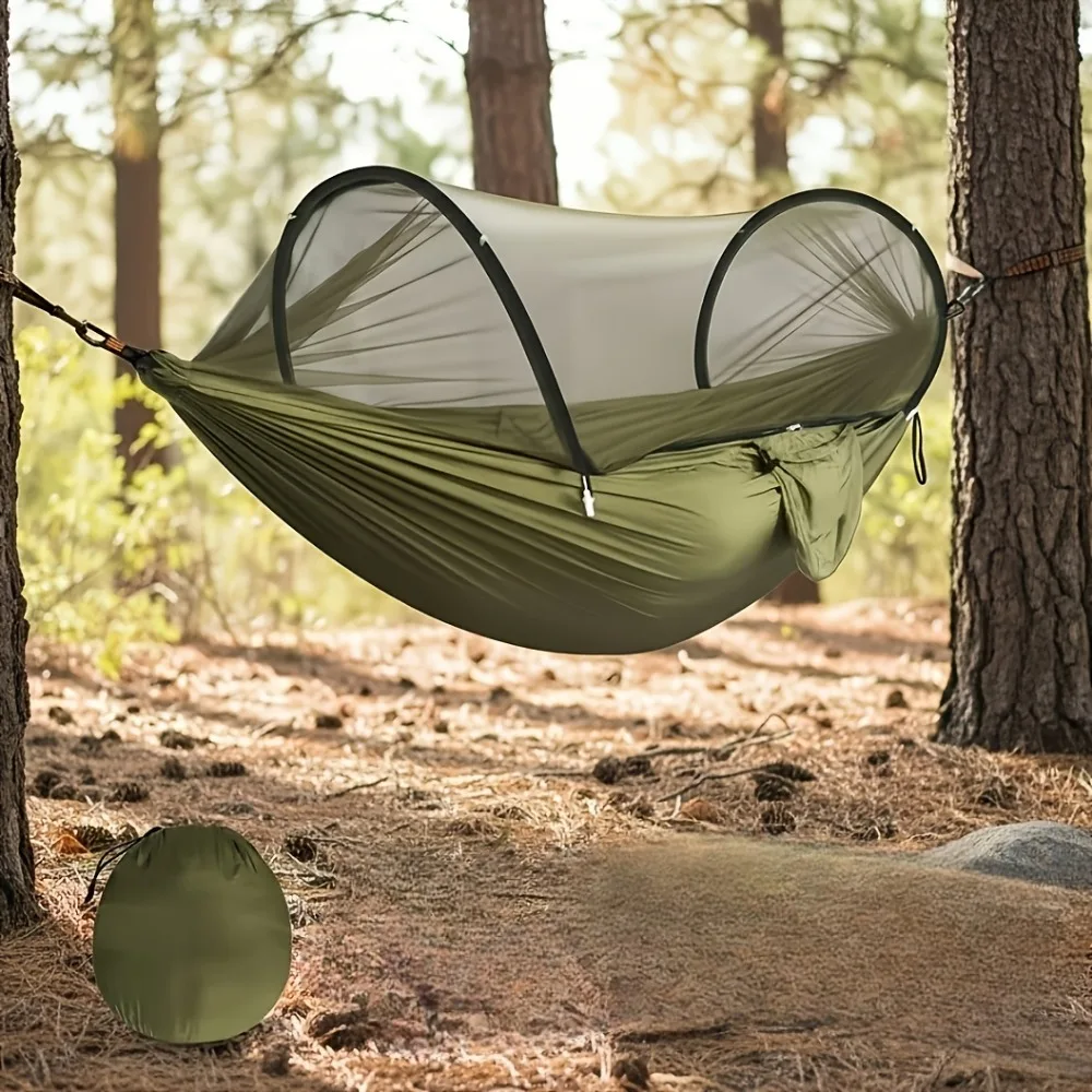 Portable Single Double Camping - đánh giá và giá Double Hammock Portable Parachute Nylon