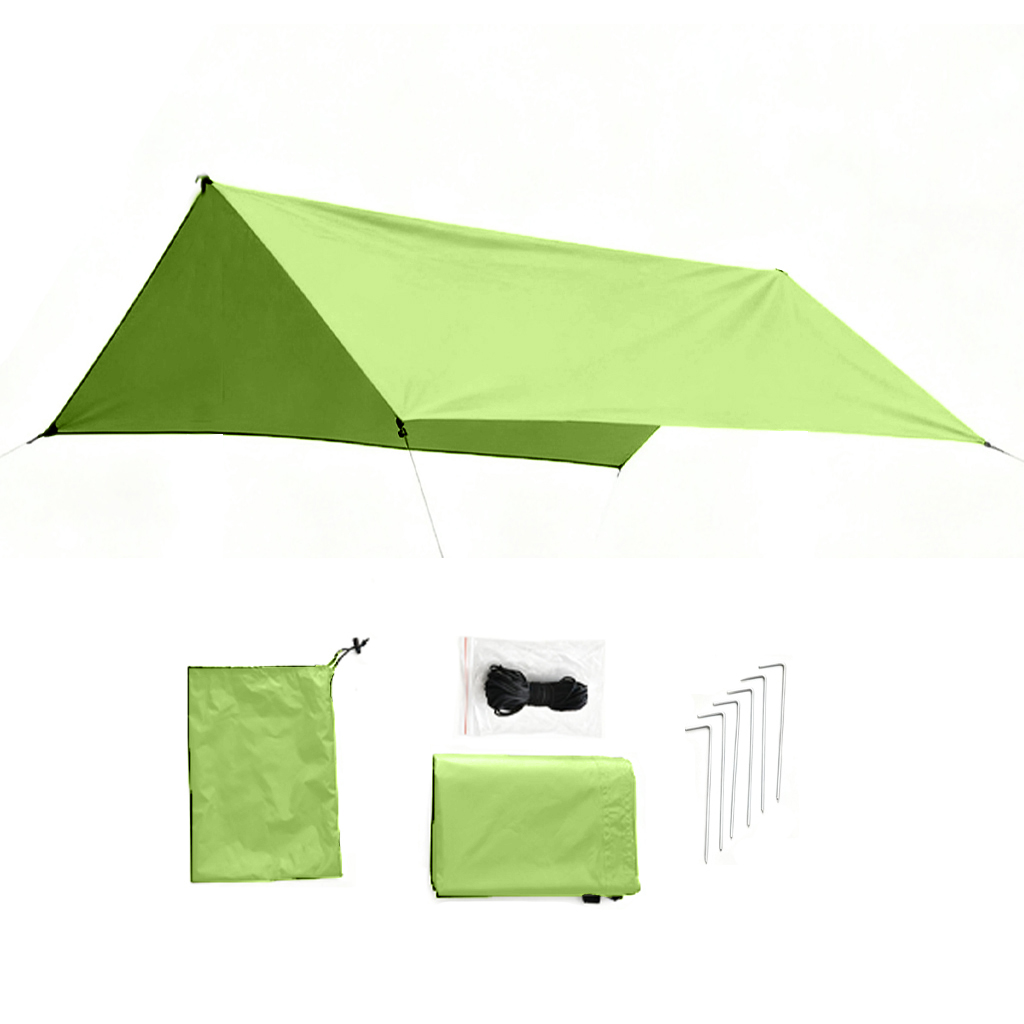 3x3m Camping Tarp, Waterproof  - đánh giá và giá Hammock Rain Fly Tarp Waterproof 3X3M