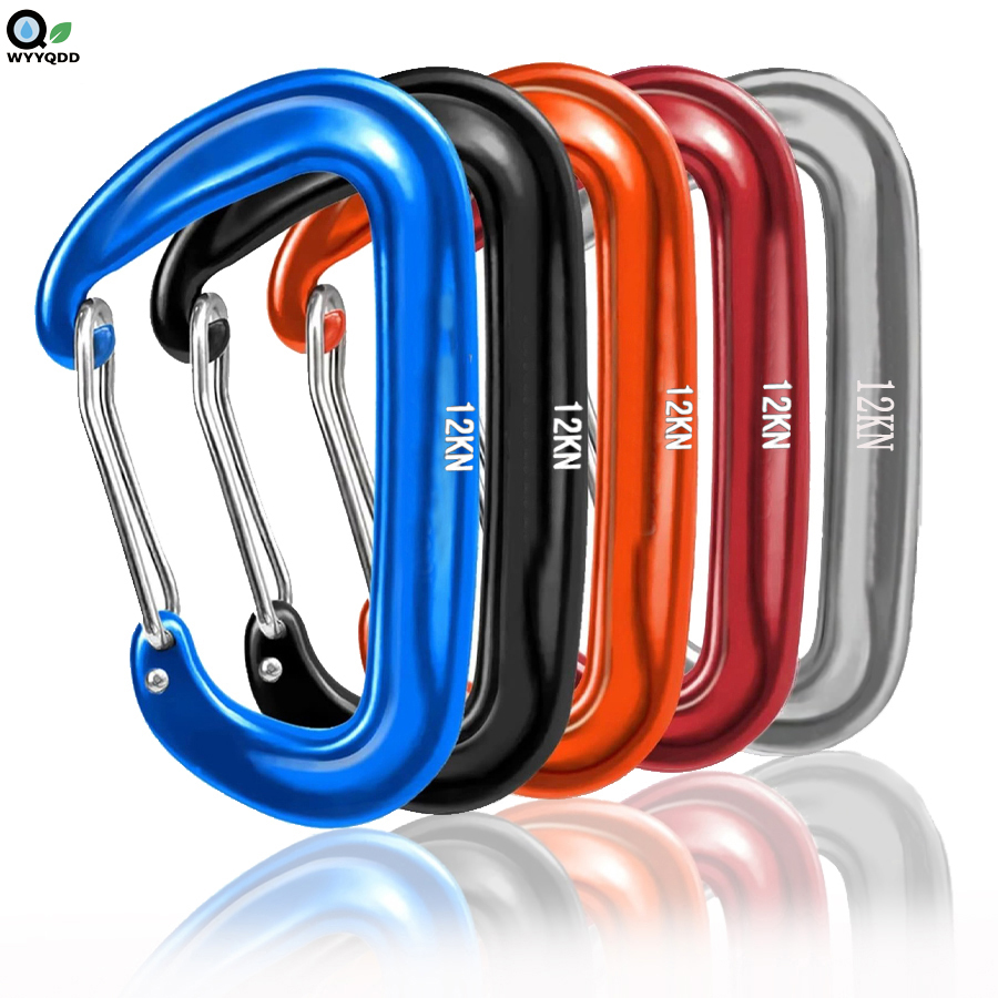 2/5Pcs D-Shaped Carabiner,12KN - đánh giá và giá Carabiners Aluminum 12Kn Heavy Duty