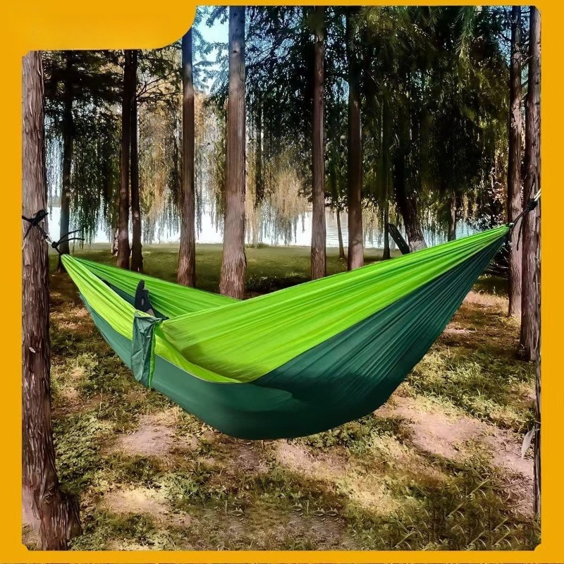 Single double recreational par - đánh giá và giá Double Hammock Portable Parachute Nylon