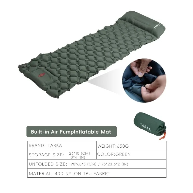 Inflatable Camping Mats Air Ma - đánh giá và giá Inflatable Camping Sleeping Pad Pillow