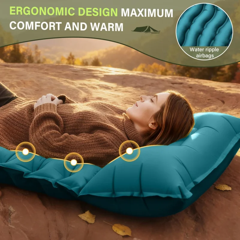 2026 New Inflatable Sleeping P - đánh giá và giá Inflatable Camping Sleeping Pad Pillow