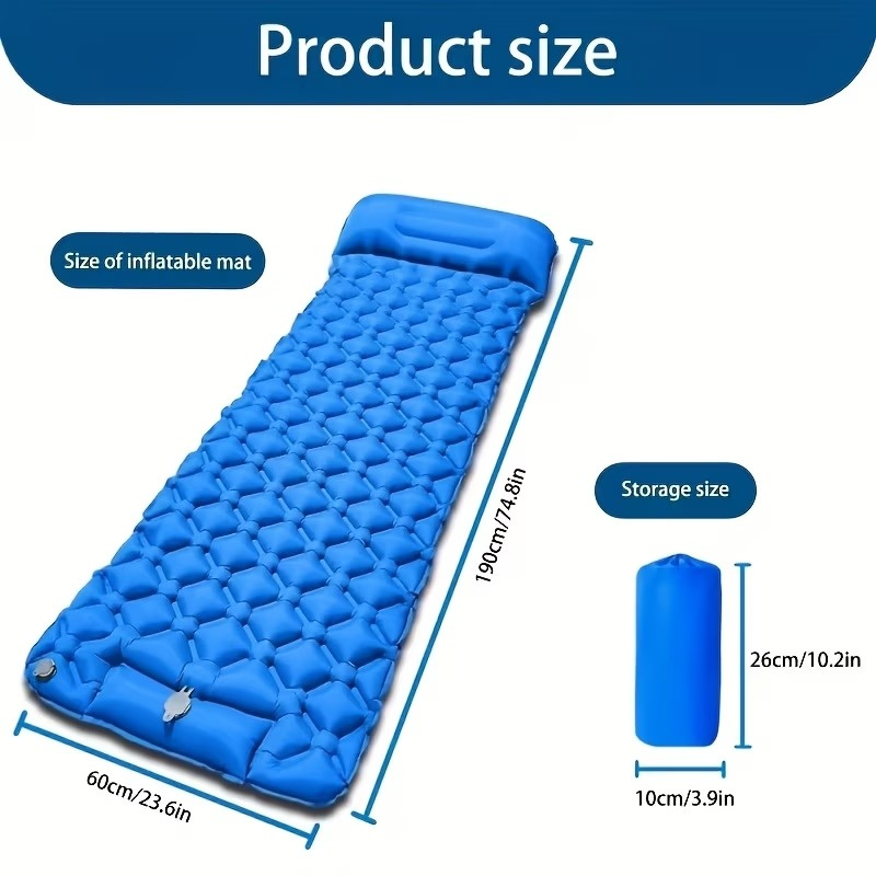 1Set Thicken Camping Mat Infla - đánh giá và giá Inflatable Camping Sleeping Pad Pillow