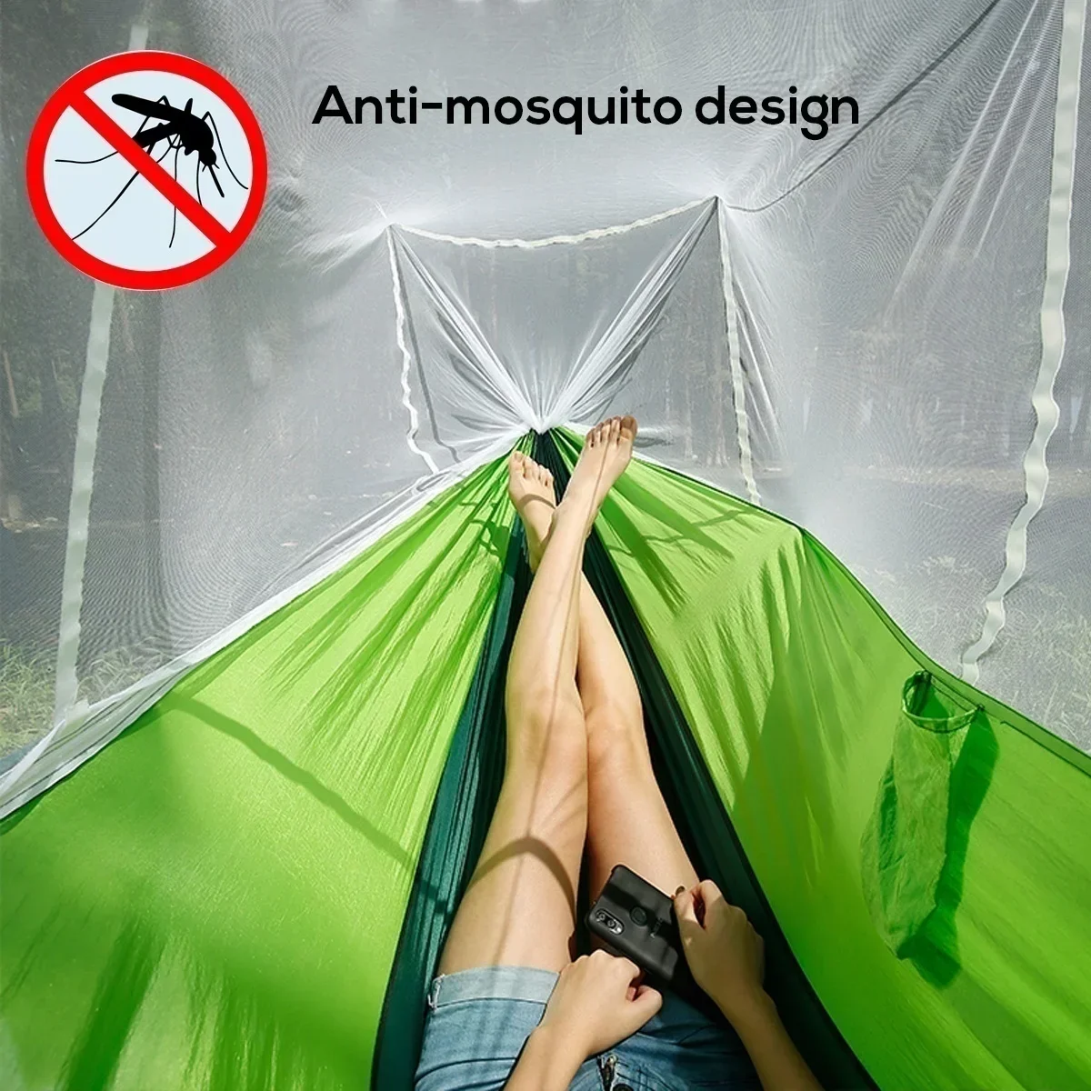 Mosquito Net Hammock Double Ul - đánh giá và giá Double Hammock Portable Parachute Nylon